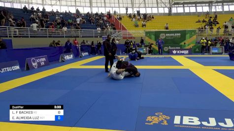 LUKE F BACKES vs EMANUEL ALMEIDA LUZ 2024 Brasileiro Jiu-Jitsu IBJJF