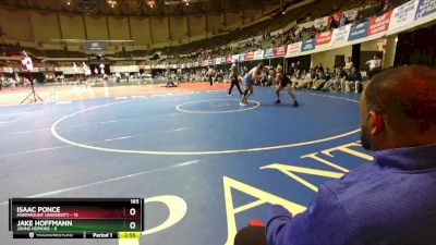 165 lbs Quarters & Wb (16 Team) - Jake Hoffmann, Johns Hopkins vs Isaac Ponce, Marymount University