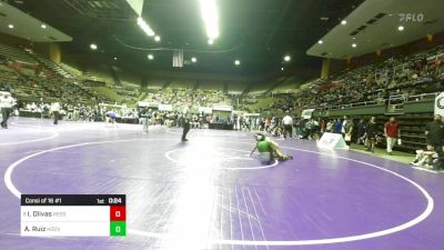 146 lbs Consi Of 16 #1 - Izaac Olivas, Reedley vs Adam Ruiz, Hoover