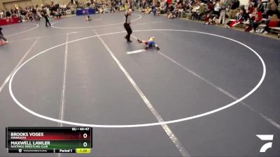 44-47 lbs Quarterfinal - Brooks Voges, Minnesota vs Maxwell Lawler, Hastings Wrestling Club