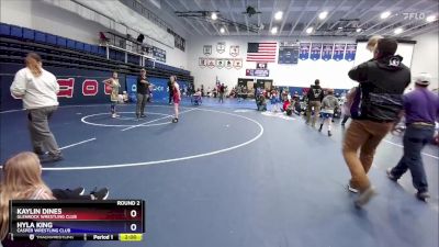 93-97 lbs Round 2 - Kaylin Dines, Glenrock Wrestling Club vs Hyla King, Casper Wrestling Club