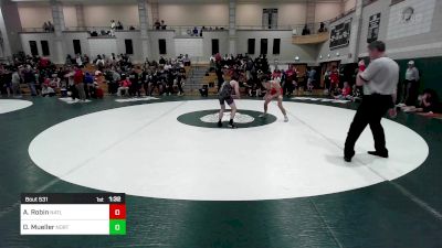 132 lbs Quarterfinal - Alexander Robin, North Attleborough vs Dillan Mueller, Norton