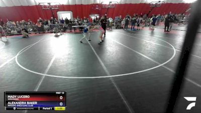 117 lbs Cons. Round 1 - Mady Lucero, Wisconsin vs Alexandra Baker, Ringers Wrestling Club