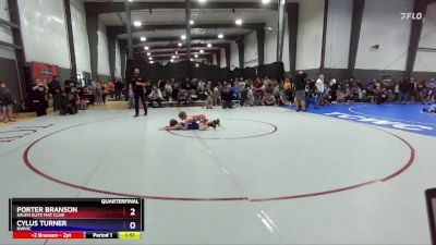 78 lbs Quarterfinal - Porter Branson, Salem Elite Mat Club vs Cylus Turner, NWWC