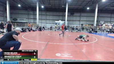 95 lbs Semifinal - Remington Steele, All In Wrestling Academy vs Peter Nelson, St. Maries Wrestling Club