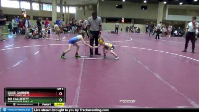 55 lbs Round 1 (6 Team) - Gage Garner, Troup County WC vs Bo Callicott, Alabama Elite Black 