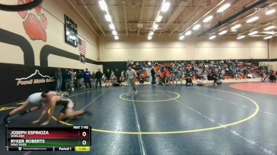 144B Round 4 - Joseph Espinoza, Worland vs Ryker Roberts, Wind River