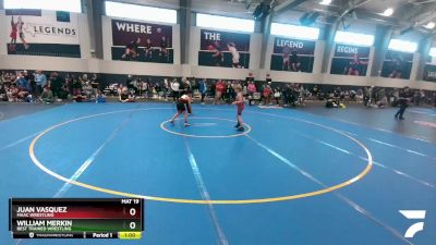 80 lbs Cons. Round 2 - Juan Vasquez, MAAC Wrestling vs William Merkin, Best Trained Wrestling