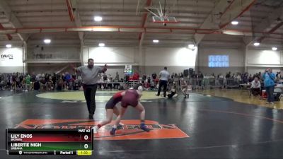 100 lbs Semifinal - Lily Enos, Batavia vs Libertie Nigh, URBANA