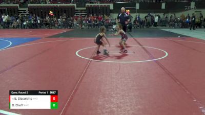 43 lbs Cons. Round 2 - Brooklyn Giacoletto, Mine Yard Dogs Wrestling Club vs Olive Cheff, Ronan Wrestling Club