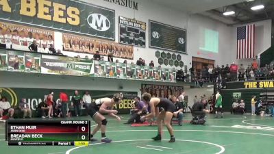 150 lbs Champ. Round 2 - Breadan Beck, Mayfield vs Ethan Muir, Avon Ohio