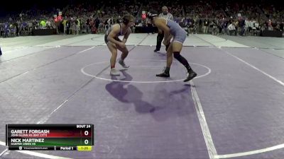 D2-165 lbs Champ. Round 1 - Nick Martinez, Harper Creek HS vs Garett Forgash, John Glenn HS (Bay City)