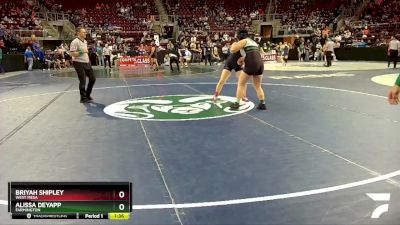 Girls 185 lbs Quarterfinal - Alissa Deyapp, Farmington vs Briyah Shipley, West Mesa