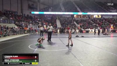 58 lbs Cons. Round 3 - Reno Starcher, Tonganoxie Wrestling Club vs Connor Flinn, Atchison