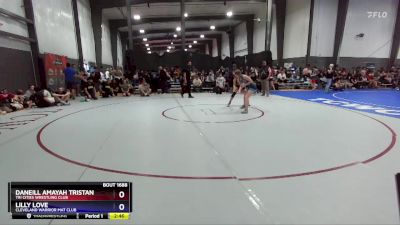 125 lbs Cons. Round 3 - Daneill Amayah Tristan, Tri Cities Wrestling Club vs Lilly Love, Cleveland Warrior Mat Club