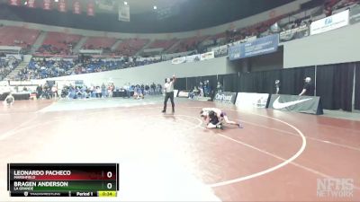 4A-106 lbs Cons. Round 2 - Leonardo Pacheco, Marshfield vs Bragen Anderson, La Grande