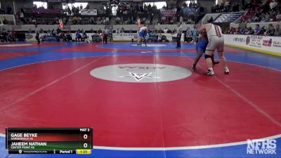 6A 285 lbs Semifinal - Jaheem Nathan, Center Point HS vs Gage Beyke, Gardendale Hs