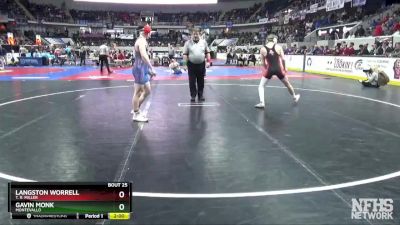 1A-4A 145 Champ. Round 1 - Gavin Monk, Montevallo vs Langston Worrell, T. R. Miller