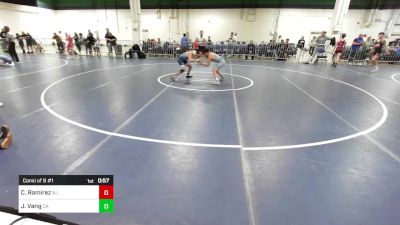 95 lbs Consi Of 8 #1 - Christian Ramirez, NJ vs Jax Vang, CA