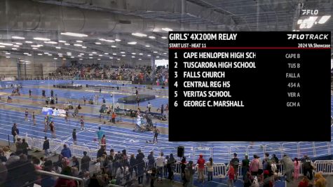 High School Girls' 4x200m Relay, Finals 11