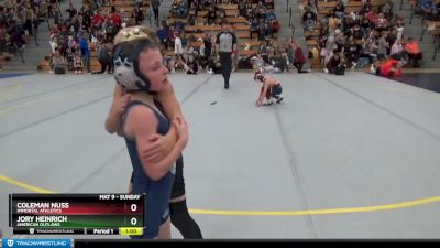 50 lbs Semifinal - Jory Heinrich, American Outlaws vs Coleman Nuss, Immortal Athletics