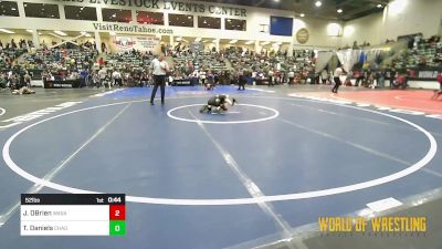 52 lbs Round Of 32 - Jag OBrien, Wasatch Wrestling Club vs Taze Daniels, Chagolla Trained