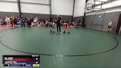 102 lbs Champ. Round 1 - Gil Park, Washington vs Landon Hill, Juneau Youth Wrestling Club Inc.