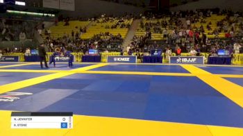 N. JENNIFER vs K. STONE 2018 Pan Kids Jiu-Jitsu IBJJF Championship