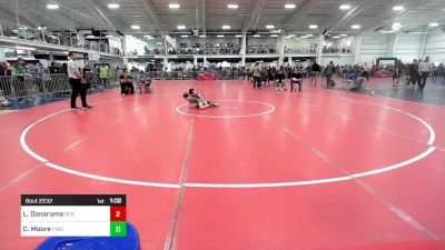 60 lbs Quarterfinal - Luke Donaruma, Red Roots WC vs Cael Moore, Fisheye WC