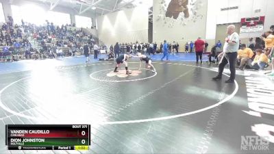 134 Boys Quarterfinal - Vanden Caudillo, Carlsbad vs Dion Johnston, Holtville