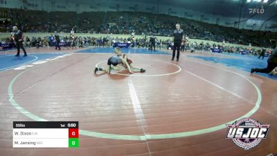 55 lbs Round Of 16 - Wes Dixon, Elgin Wrestling vs Max Jansing, Norman Grappling Club