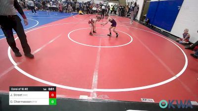 58 lbs Consi Of 16 #2 - Jackson Street, Battlefield Wrestling Club vs Quade Charmasson, Bristow Youth Wrestling