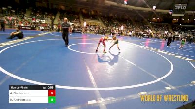 64 lbs Quarterfinal - Jason Fischer, CP Wrestling vs Korbin Akerson, Nebraska Boyz