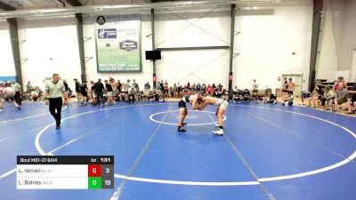 129 lbs Rr Rnd 1 - Logan Roman, NJ Black And Yellow vs Landon Bainey, Meatballs