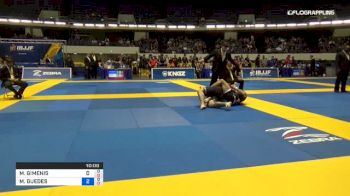 MAX GIMENIS vs MARCUS SALERNO 2018 World IBJJF Jiu-Jitsu No-Gi Championship