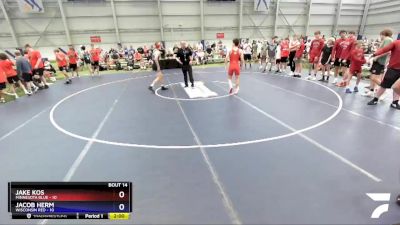 132 lbs Placement Matches (8 Team) - Jake Kos, Minnesota Blue vs Jacob Herm, Wisconsin Red