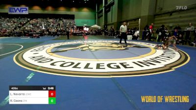 40 lbs Semifinal - Lily Navarro, Legacy Elite Wrestling Club vs Rhyliegh Coons, CPA Wrestling