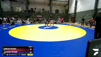 157 lbs Quarterfinal - Carlos Valdez, ID vs Layronz Fraser, CA