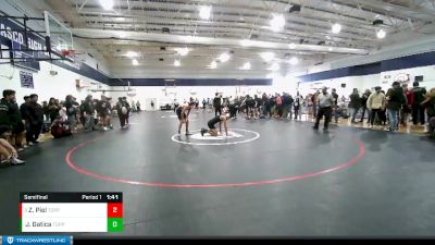 145 lbs Semifinal - Zeb Piel, Toppenish vs Jose Gatica, Toppenish