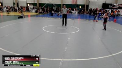 66 lbs Round 1 - Areson Green, Torrington Wrestling Club vs Aiden Christensen, Amherst Wrestling Club