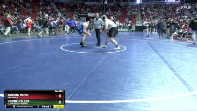 3A-285 lbs Cons. Round 2 - Vinnie Keller, Clear Creek-Amana vs Jaxson Boyd, Indianola