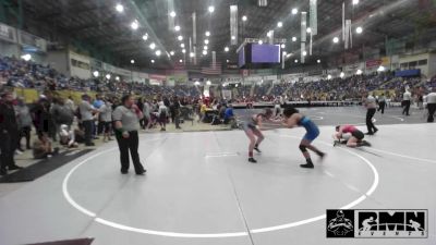 130 lbs Quarterfinal - Charlotte Ellerman, Weld Central Middle School vs Lily Mendoza, Carson Middle School