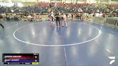 110 lbs Semifinal - Jamison Gregory, MI vs Brody Schmitt, NE