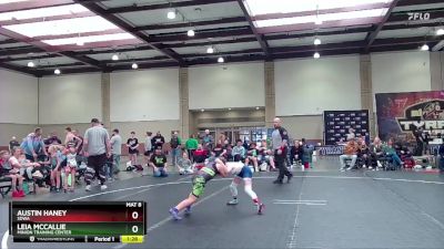 75-80 lbs Round 2 - Austin Haney, SDWA vs Leia McCallie, Minion Training Center