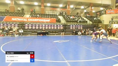 170 lbs Consi Of 8 #2 - Katelyn Lewis, Brewton Parker vs America Lopez, Iowa Wesleyan