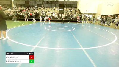 108-H lbs Round Of 32 - Alex Esposito, West Essex vs KJ Lissenden, Caldwell