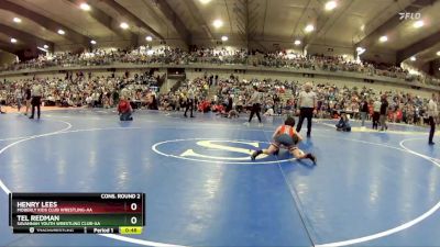 80 lbs Cons. Round 2 - Henry Lees, Moberly Kids Club Wrestling-AA  vs Tel Redman, Savannah Youth Wrestling Club-AA