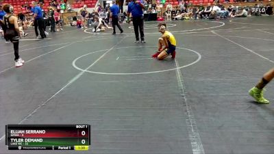 72 lbs Semis (4 Team) - Elijah Serrano, NMWA vs Tyler Demand, Lake WC