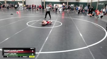 55 lbs Quarterfinal - Boone Klingelhoefer, Amherst Wrestling Club vs Wyatt Uglow, Kimball Wrestling Club