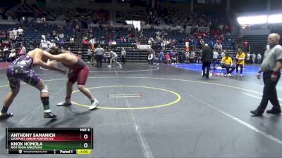 178 lbs Cons. Semi - Anthony Samanich, Lockport Junior Porters WC vs Knox Homola, Riot Room Wrestling